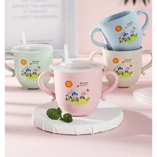 Cốc Uống Nước Lúa Mạch Cho Bé Tập Hút
