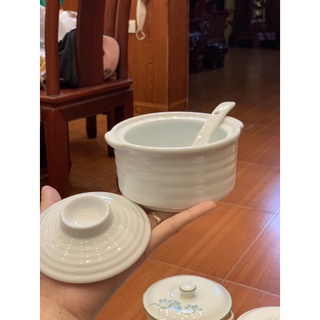 Thố sứ chưng yến chuẩn Bát Tràng