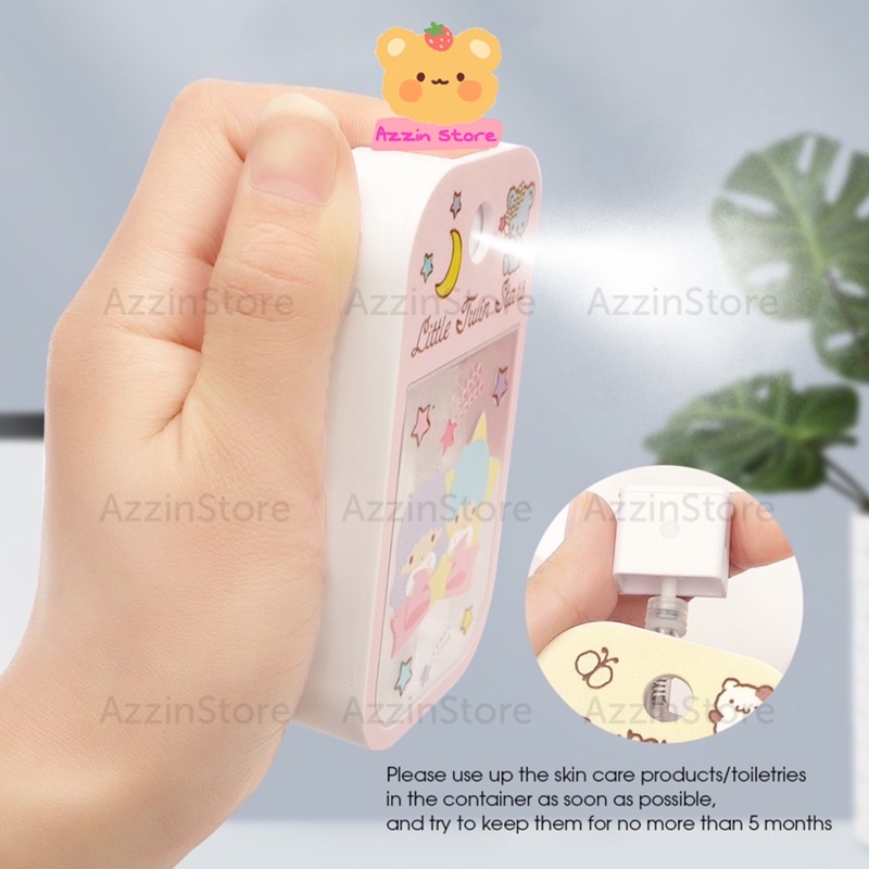 Chai Xịt Rỗng Hoạ Tiết Hoạt Hình Màu Sắc Dễ Thương - Azzin Store