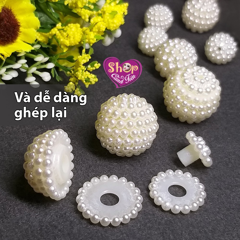 Gói 20gr Hạt trai đủ size 12-20mm kết múi li ti rất xinh, Phụ kiện Đám cưới cô dâu - HÀNG ĐẸP