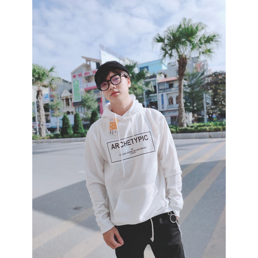 Áo nỉ hoodie thu đông Archetypic form suông rộng có mũ unisex cho nam nữ, chất nỉ bông siêu ấm áo hoodie cặp