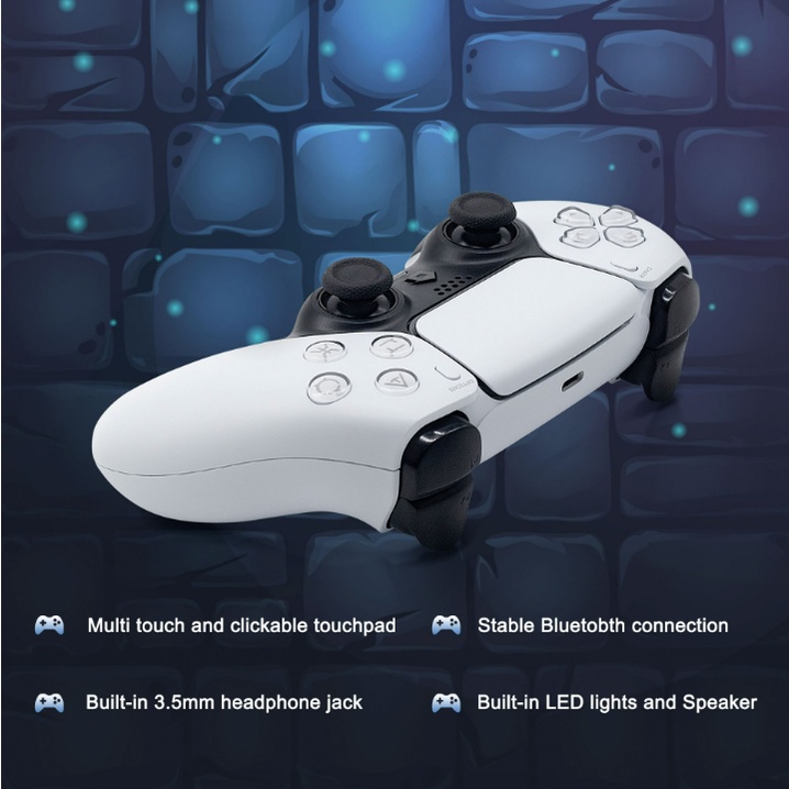 Tay cầm P4 plus, tay cầm chơi game có dây, không dây Bluetooth cho PC, laptop, playstation, điện thoại, TV box,...