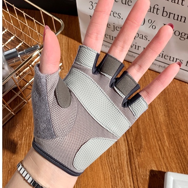 Găng tay tập gym nam nữ xỏ ngón ATHLETICS, bao tay gym thể thao, tập tạ, đu xà GT02