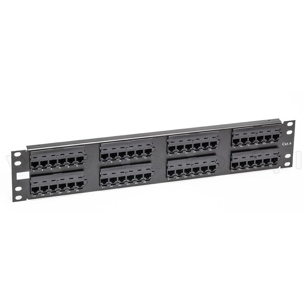 Patch panel Phiến đấu dây mạng cat 5 cat 6 loại nhân rời cổng 24 port, 48 PORT