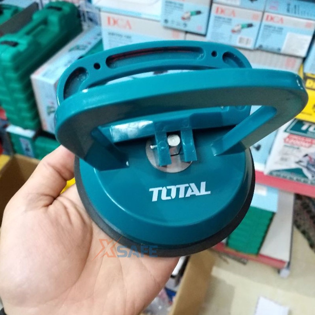 Giác hút kính cầm tay TOTAL TSP01251 115mm Giác hút chân không nhựa ABS siêu bền trọng lượng nâng kính tối đa 25kg