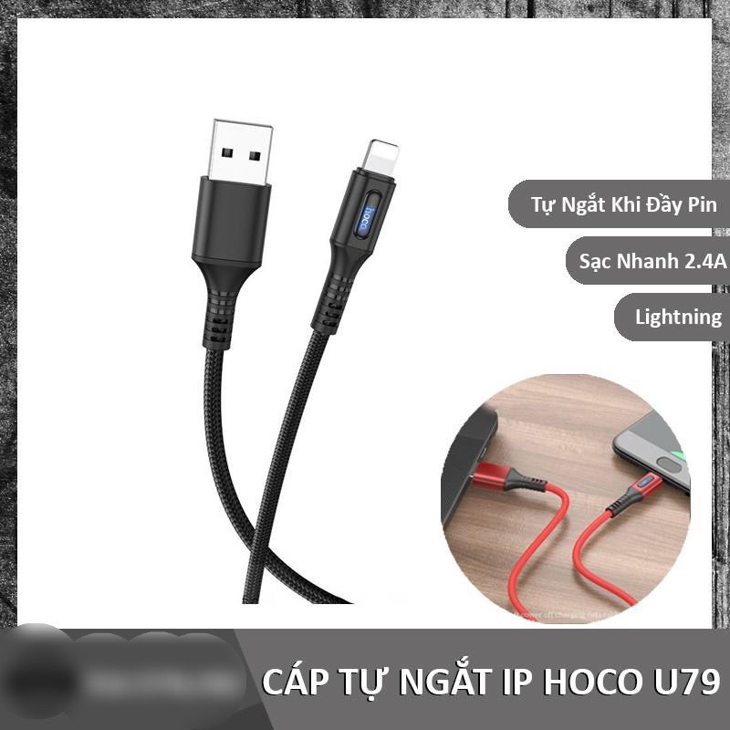 [CHÍNH HÃNG] Dây CÁP DÙ ,SẠC NHANH, CHỐNG ĐỨT ,GÃY RỐI HOCO U79, IPHONE , MICRO, TYPE-C Tự ngắt thông minh, có đèn báo.