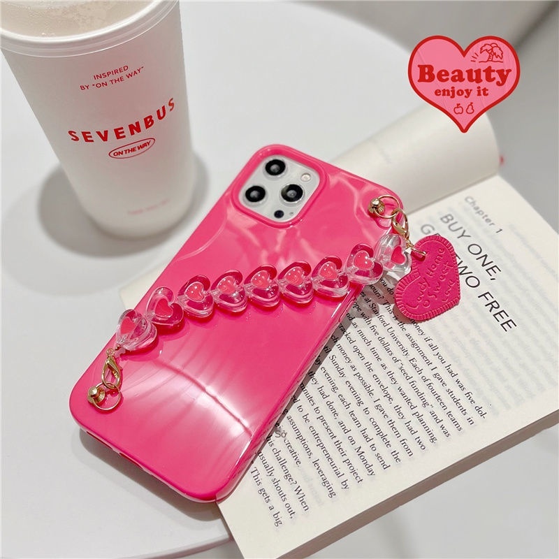 Love Charm Bracelet 12 / 11Pro Max Apple X XS XR Ốp lưng iPhone7 Nữ 8plus Soft Case