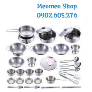 BỘ ĐỒ CHƠI NẤU ĂN INOX KITCHEN ENPEI 32/40 MÓN