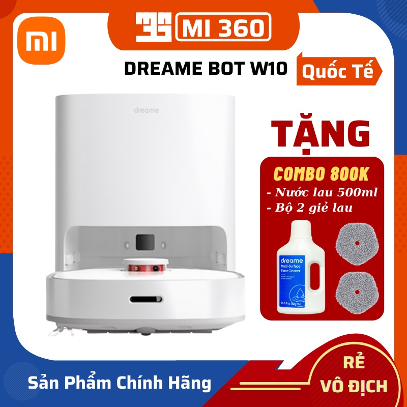 ✅Bản Quốc Tế Cao Cấp✅ Robot Hút Bụi Lau Nhà Xiaomi Dreame W10 Chính Hãng