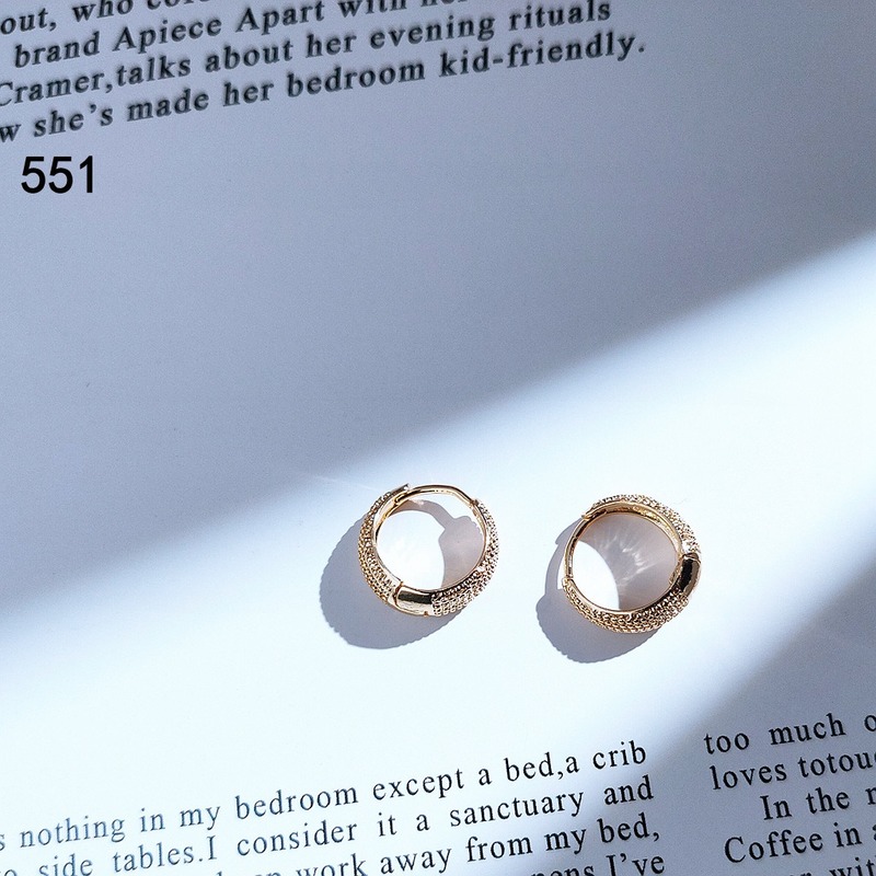 Khuyên Tai Tròn Mạ Vàng 14K Đơn Giản
