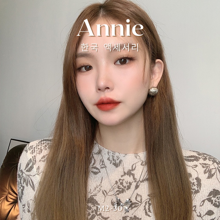 Bông tai chuôi bạc 925 mẫu to cá tính hiện đại ANNIE M2-30