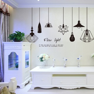 Decal Dán Tường Đèn Trang Trí