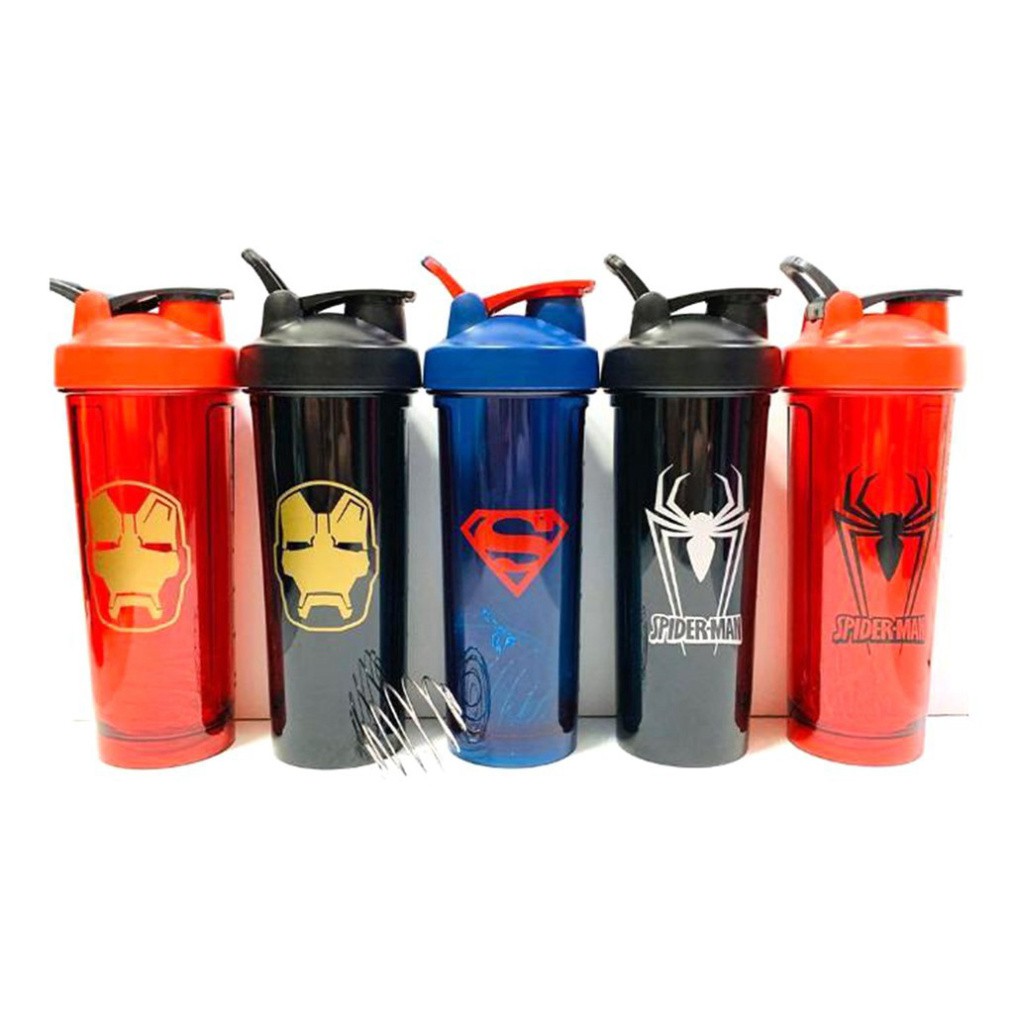 V1234 Bình Lắc Shaker Tập Gym 700ML - Siêu Anh Hùng Marvel - Bình lắc tập GYM 4 K743