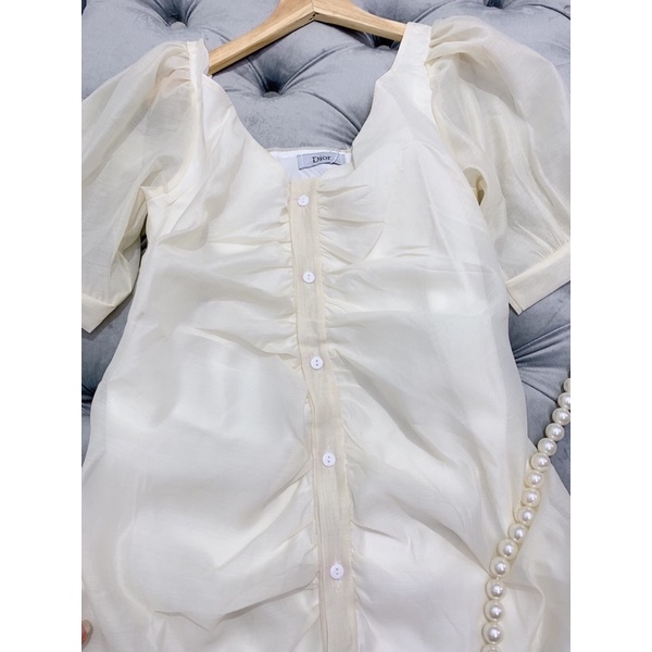 Đầm maxi đi biển, Váy công chúa, váy tơ trắng dáng maxi hè xinh,Váy tơ tay phồng đi biển mặc hè xinh | BigBuy360 - bigbuy360.vn