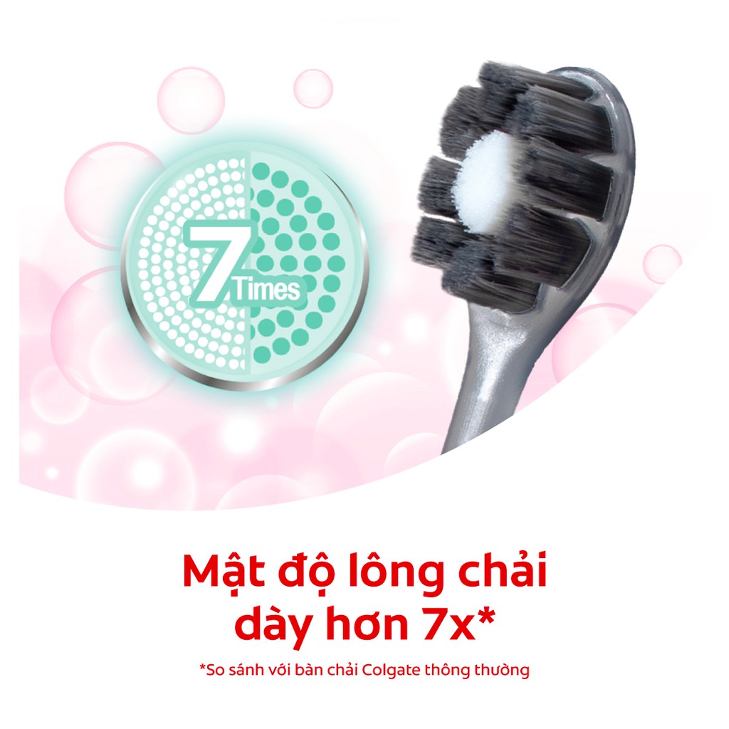 Bộ 2 Bàn chải Cushion Clean Twin Charcoal lông chải kháng khuẩn