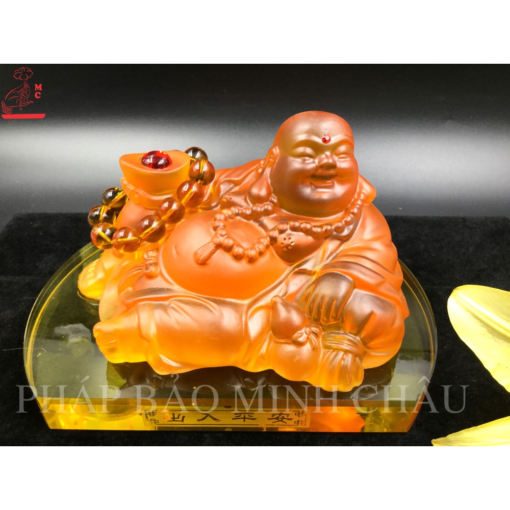 [PHÁP BẢO MINH CHÂU] Tượng Di Lặc To (Kim bảo nhựa) - BÀY Ô TÔ