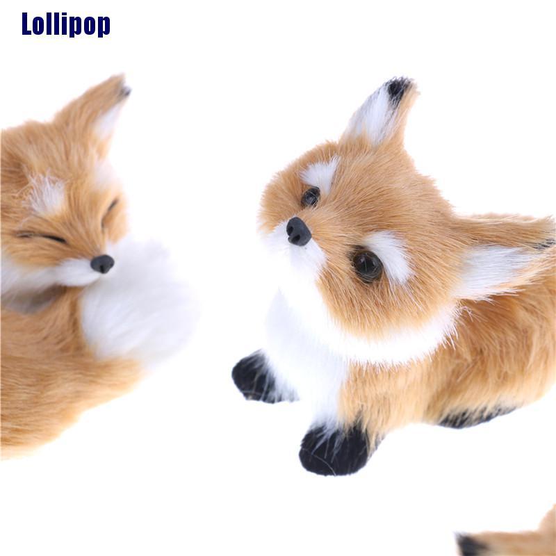 Mô hình cáo làm từ polyethylene giả trang trí nội thất