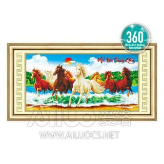 Tranh đính đá mã đáo thành công nước 77179
