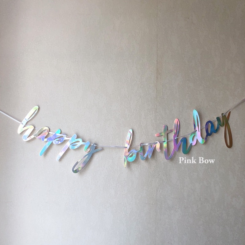 Dây treo/Băng rôn chữ sinh nhật Happy Birthday/ILOVEYOU đủ màu sắc và kiểu dáng