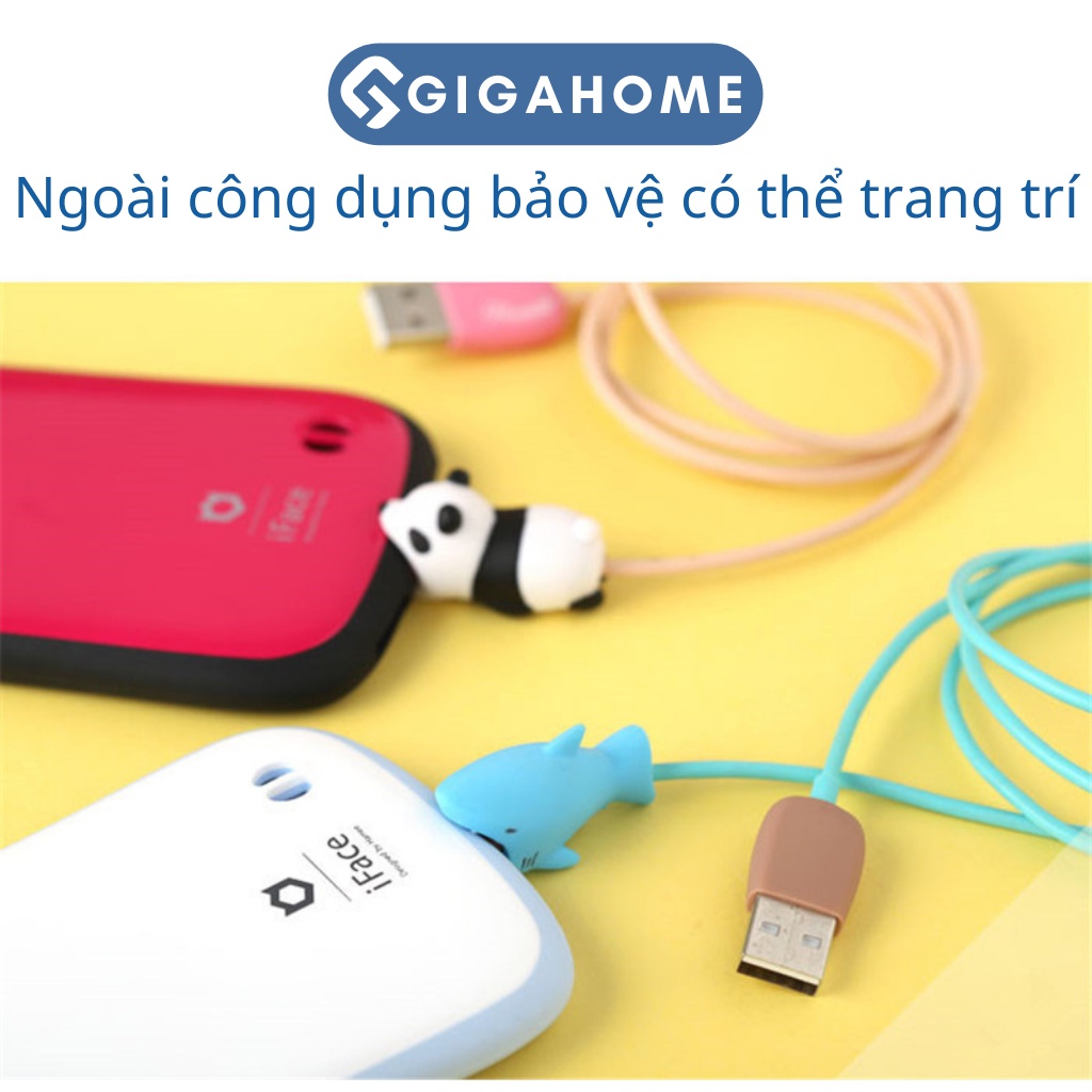 Nút bảo Vệ Đầu Cáp Sạc GIGAHOME Hình Thú Đáng Yêu 5948