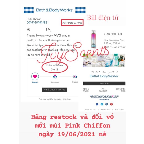 (30ML)XỊT THƠM BATH&BODYWORKS PINK CHIFFON