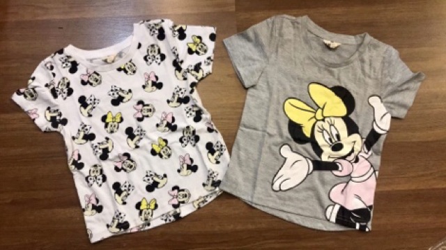 Áo phông cộc tay HM Mickey cho bé gái ( có ảnh khách mặc )