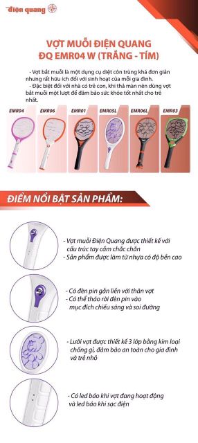 Vợt Muỗi Điện Quang Bảo Hành 12 Tháng(Ship Hoả Tốc Nhanh)