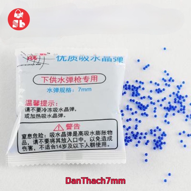 Gói 40g HẠT NỞ 7mm 8mm slime xuất xứ Nhật Bản cho hoạt động thể thao