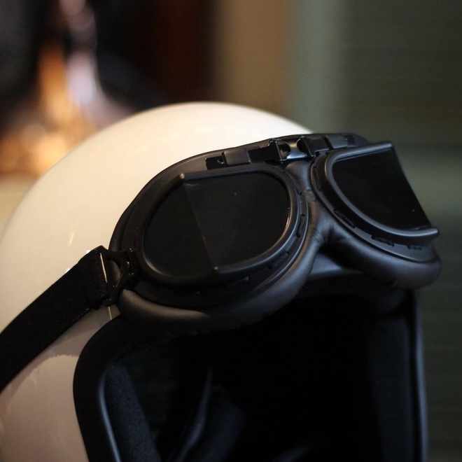 Kính phi công GG150 phụ kiện gắn mũ bảo hiểm dành cho người đi xe máy Arrow Shop