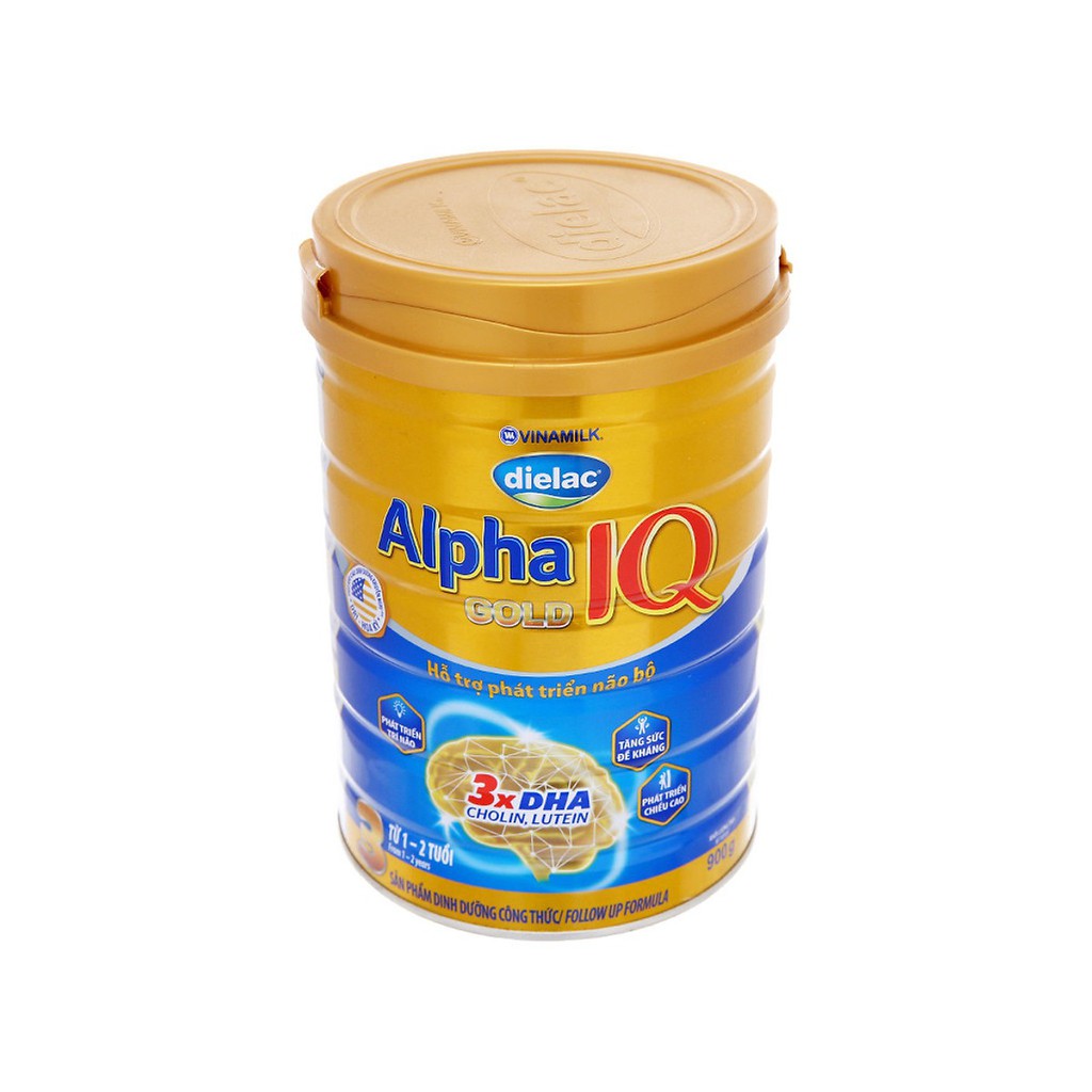 SỮA BỘT VINAMILK DIELAC ALPHA GOLD IQ 3 [ 900gram, cho bé từ 1-2 Tuổi ]