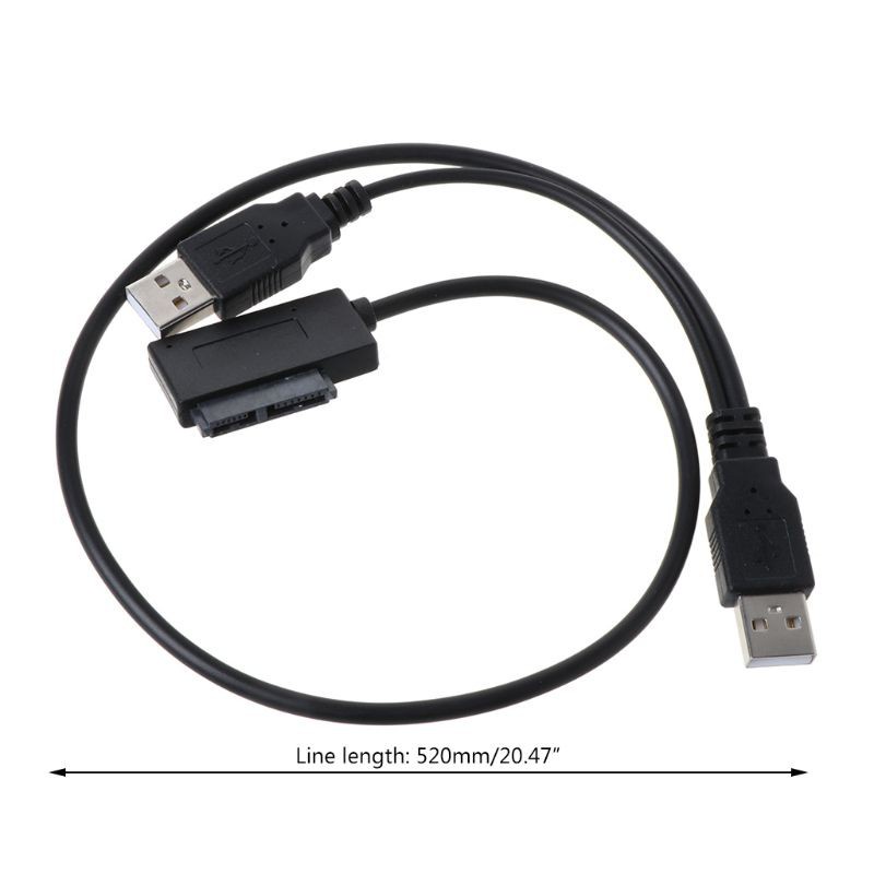 Sata To Usb Adapter Laptop Ổ Đĩa Quang Tuyến Cáp 6 7P Sata Để Usb2.0 Dễ Dàng Ổ Dòng Chuyển Hộp dành Cho Máy Tính Bảng Và Laptop Cd-Rom Dvd-Rom 【Pwatch】