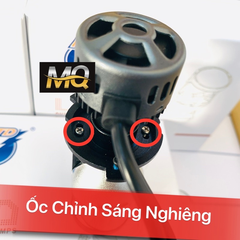 Đèn Pha Led Bi Cầu RTD M01B Đèn Pha Bi Cầu Mini Gom Sáng Chống Chói H4 mQshop