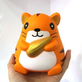 ĐỒ CHƠI SQUISHY CHUỘT HAMSTER CAM ÔM HẠT RẺ mã SXJ52 Ychac