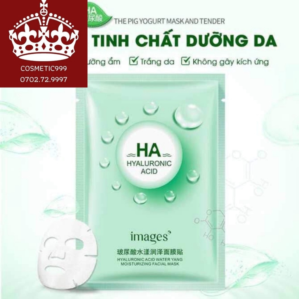 Mặt nạ HA, mặt nạ nội địa trung chính hãng cấp nước dưỡng da dưỡng ẩm chống lão hóa Cosmetic999