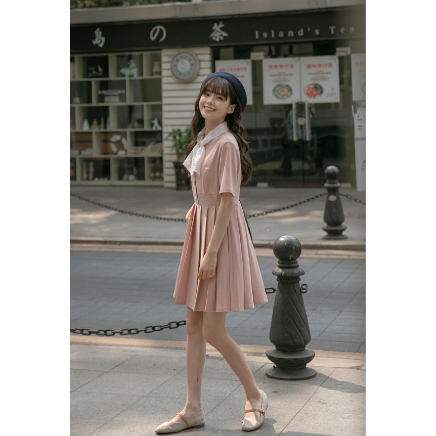 Bija Dress - Váy cổ nơ dáng xòe xinh xắn | BigBuy360 - bigbuy360.vn