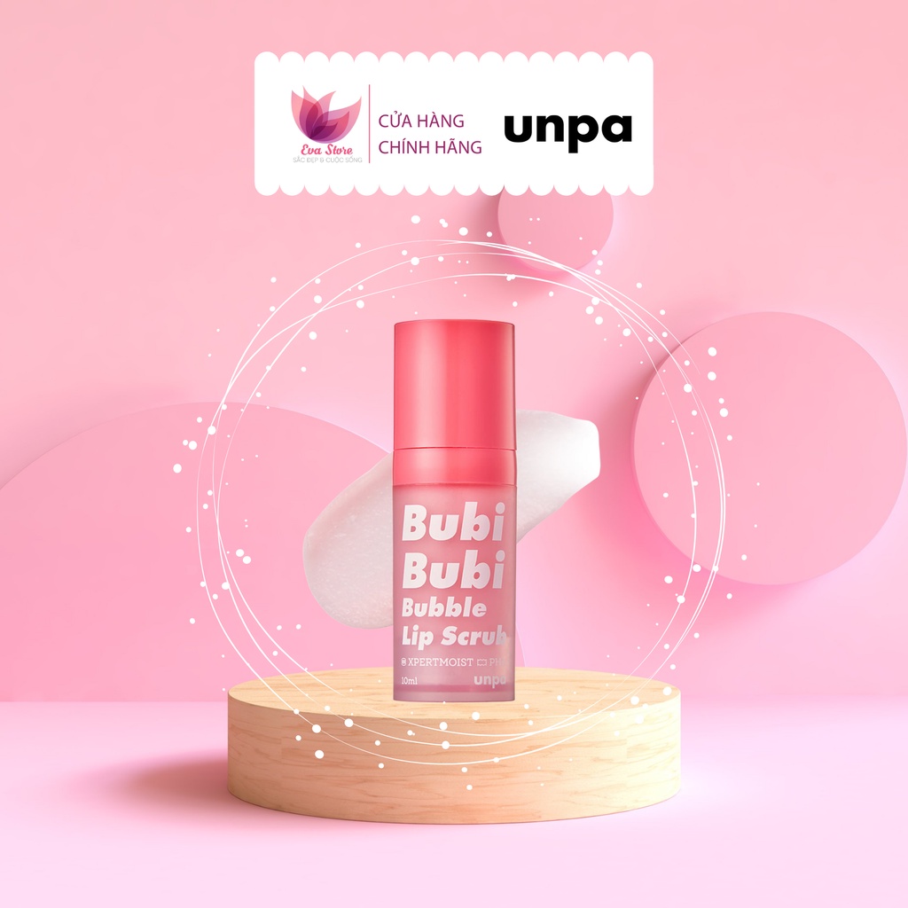 [ Chính hãng] Tẩy Tế Bào Chết Môi Sủi Bọt Bubi Bubi Lip By Unpa 12ml