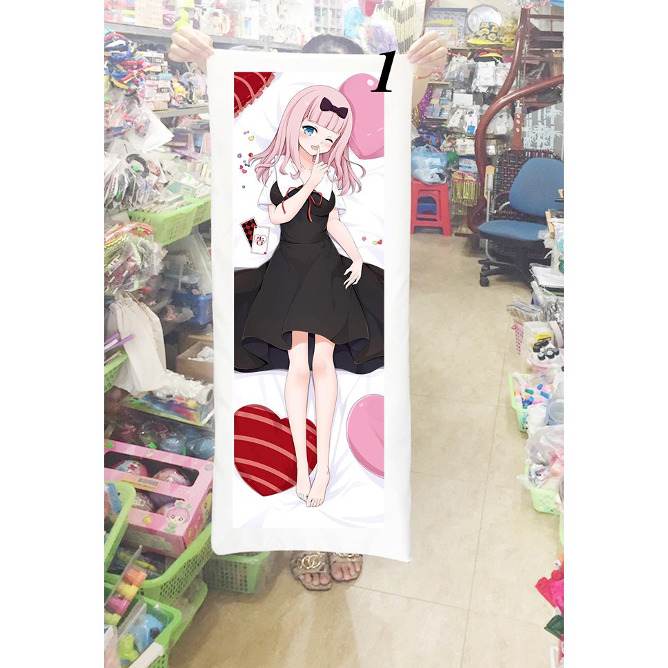 Gối ôm anime Chika Fujiwara Kaguya-sama Love Is War1mx40cm (Tặng 1 poster hoặc 1 huy hiệu)