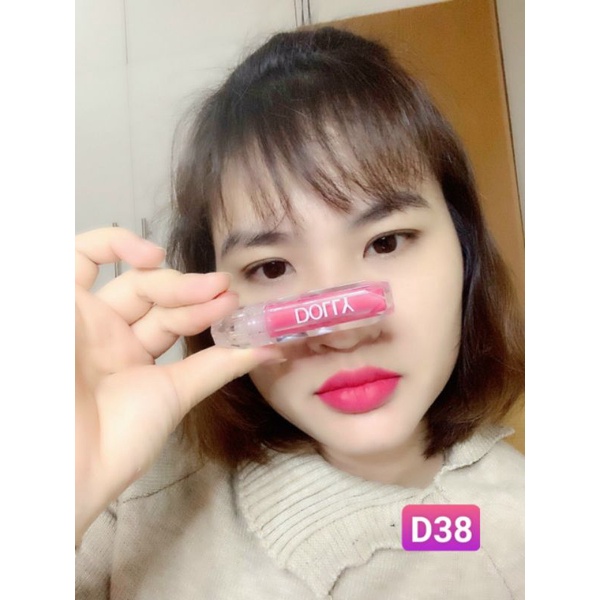 Dolly Longlast! Hồng Hoa Mười Giờ - Son Kem Lì Dolly không chì mềm môi Màu Hồng Hoa 10 Giờ