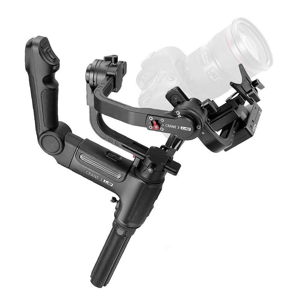 Gimbal chống rung cao cấp cỡ lớn, tải trọng 4.5kg, pin 7.5h, Wireless với ứng dụng smartphone | Zhiyun Crane 3 Lab