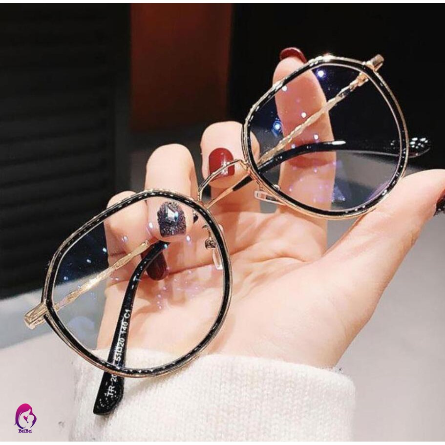 Mắt kính chống tia sáng xanh chống bức xạ gọng kim loại thời trang dành cho bạn nữ
