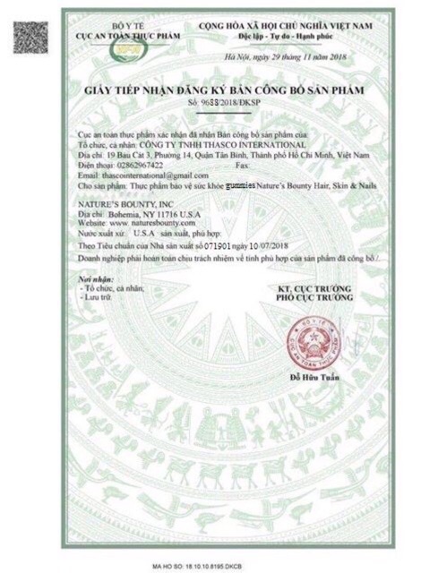 Kẹo dẻo Hair, Skin & Nails Gummies 80 viên của Mỹ | BigBuy360 - bigbuy360.vn