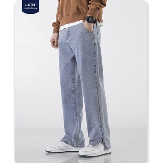 Quần jean ống suông xẻ gấu SD6927 vải denim cao cấp