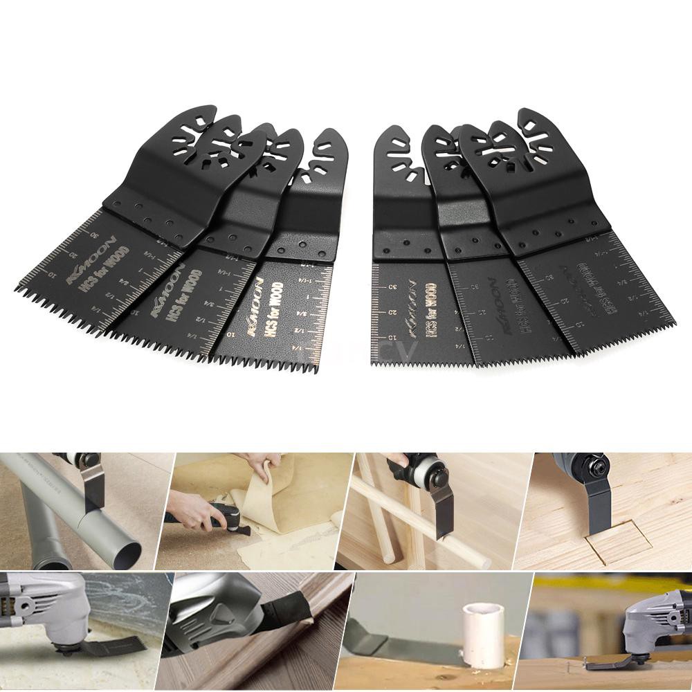 6 Lưỡi máy cắt rung tháo nhanh đa năng cho máy Fein Multimaster Makita Bosch Craftsman Porter Rockwel