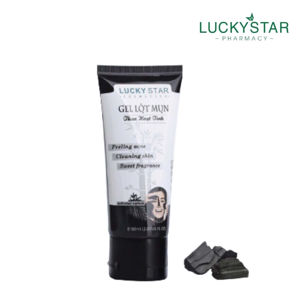 Gel Lột Mụn Than Hoạt Tính Lucky Star Tuýp (60gr)