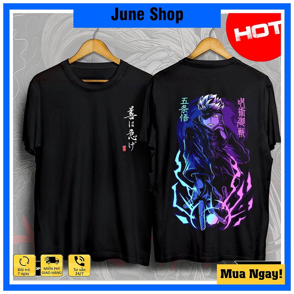 BST Áo Jujutsu Kaisen in hình Satoru Gojo - Áo phông Anime mẫu mới 2022