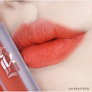 Son Kem Lì Black Rouge Air Velvet Tint 7 A34: Sensual Queen of Burnt - Cam gạch