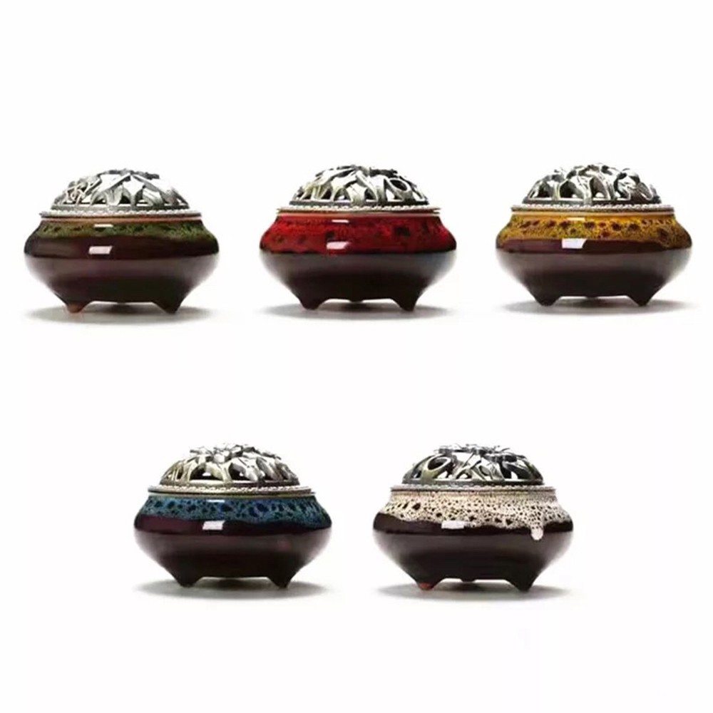 Lư Đốt Trầm Hương, Lư Xông Trầm Bằng Gốm Sứ