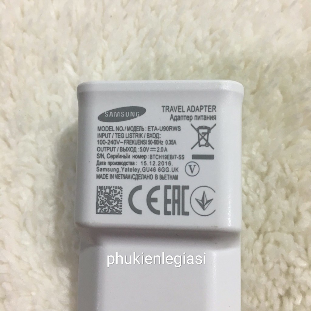 Cốc sạc Note 2 5V 2A zin máy