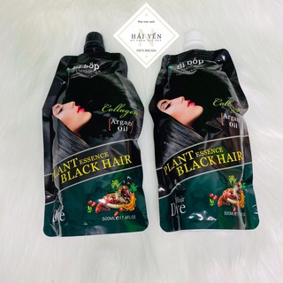 Nhuộm phủ bạc đen tóc collagen