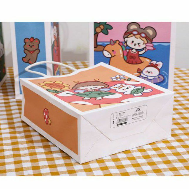 Túi Giấy Đựng Quà Họa Tiết Cute | BigBuy360 - bigbuy360.vn